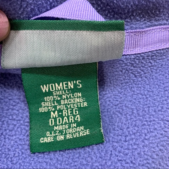 LL Bean Black Soft Shell Jacket 100% Nylon Fleece Lined Water Resistant - Picture 8 of 11